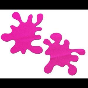 Hot Pink Paint Splatter Pasties Pastease